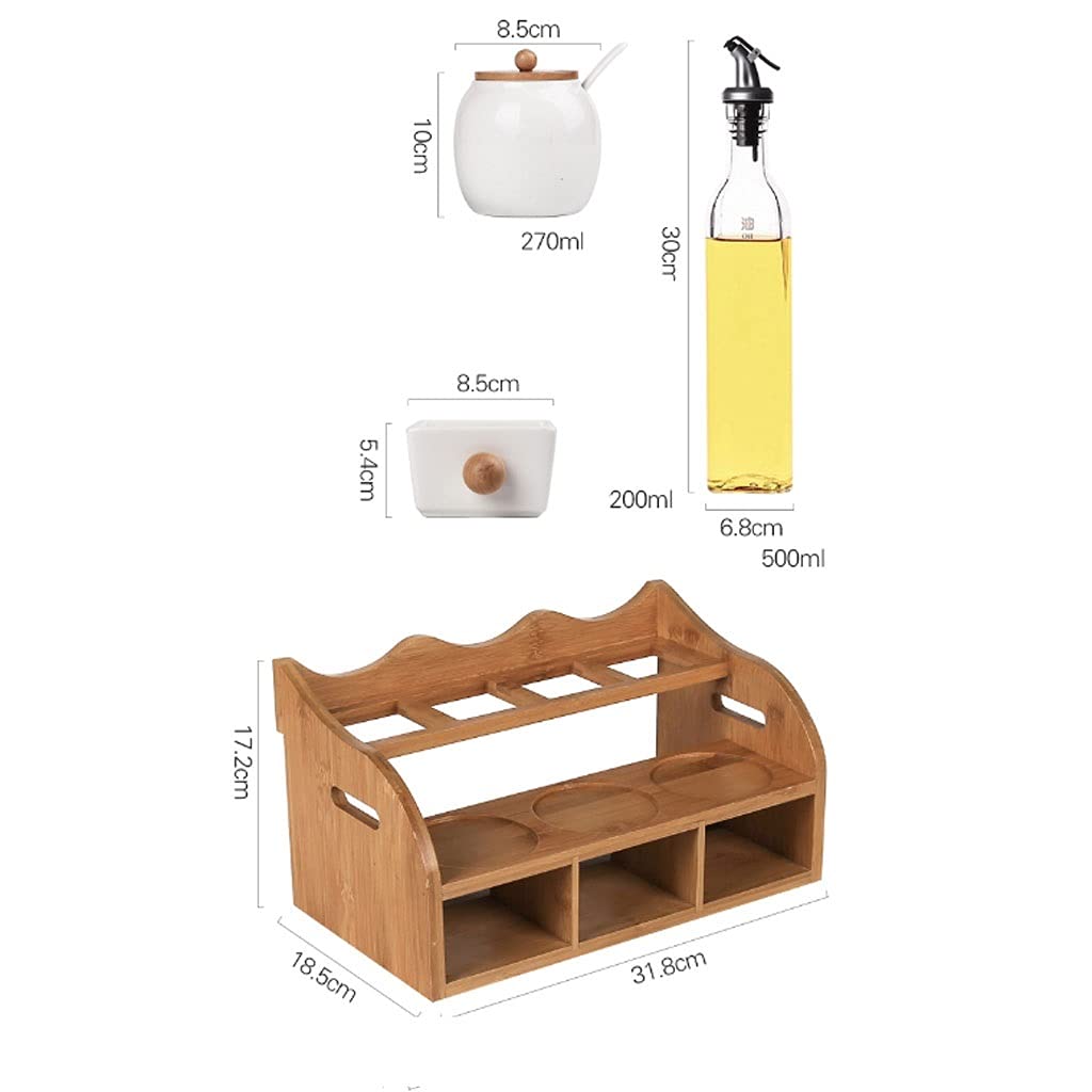 Barattoli per spezie, strato portabottiglie for olio, contenitore for aceto