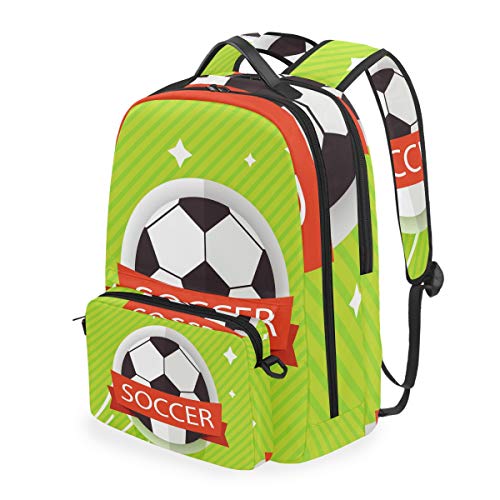 Mochila Desmontable con diseño de balón de fútbol  para Estudiantes  Escuela  Viajes