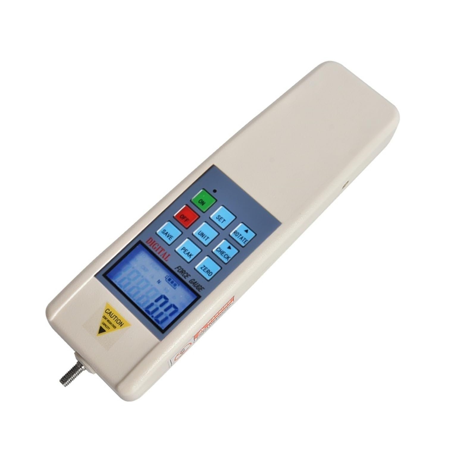 2N Digital Push Pull Force Gauge Dynamometer with LCD Display for Lab Tension and Compression Load Tests Various Test(30N)