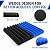 TEMGCUAM 56 Pack Acoustic Foam Panels |1 "x12 "x12" Rapid Recovery Acoustic Wall Panels |High Density Sound Reducing Panels for Home Studio |With Adhesive Stickers 280PCS (28 Black+28 Blue)