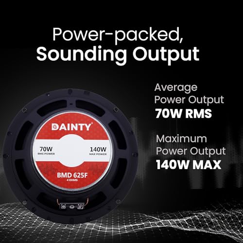 Image of DAINTY Mid Range Speaker BMD625F | Size 6.5 inch Speaker | Power 90W RMS / 140W MAX | Magnet 90X15MM | Frequency 45-4.5k Hz | VOICECOIL 1'ASV | 4 ohms