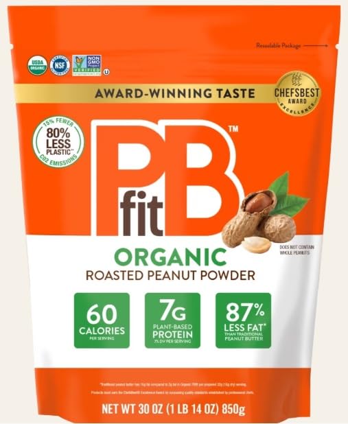 Organic PB-Fit Peanut Butter Powder, 30 Ounce