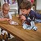 CPRNQY Have A Seat für Puppe, Blaues Inertia Schaf Motorrad Spielzeug, Flauschiges Puppenzubehör für Kinder 3-12 Jahre, Sammlerspielzeug mit Interaktivität, Kinder