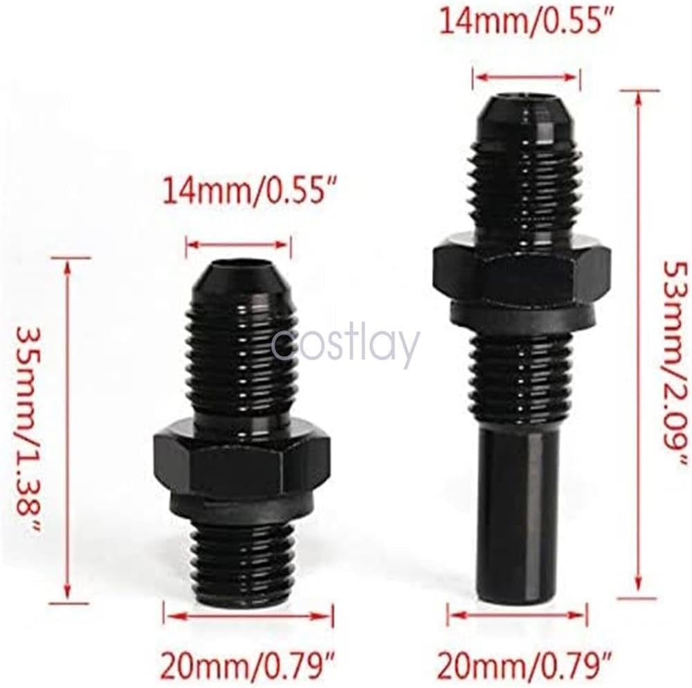 for 6AN 4l80e Bare 4L80E Transmission Adapter Fitting Front & Rear Port -6AN flare OEM-Quality Replacement