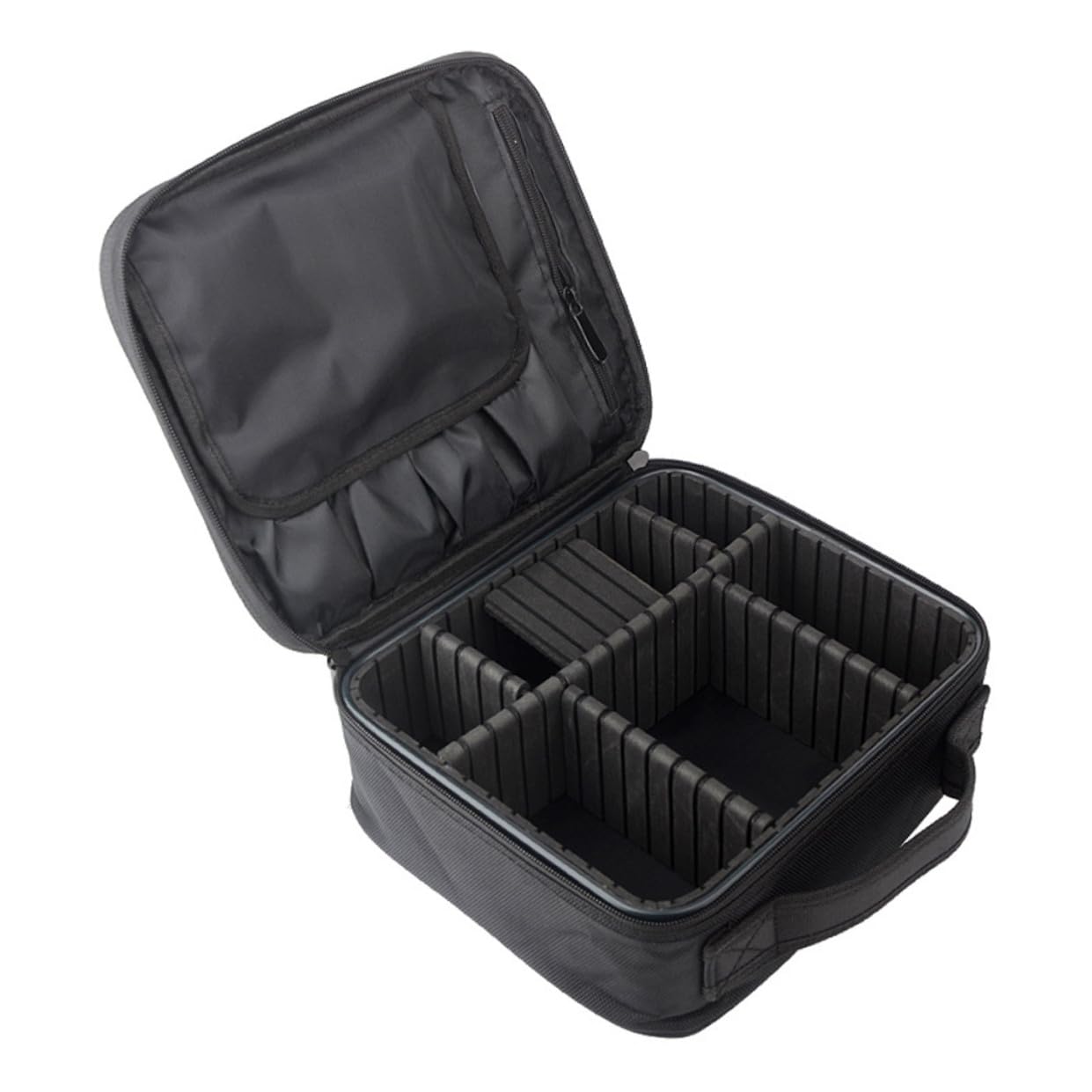 Ipetboom Borsa Organizer Per Con Divisori Regolabili Borsa Da Viaggio Portatile Per Cosmetici e Antiusura Tasche Per Pennelli Con Adatta Per Accessori Cosmetici e Da Toeletta
