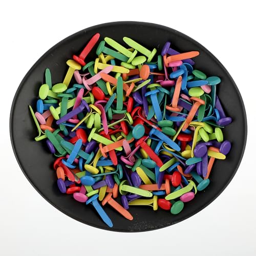 image for Abeillo 200PCS Paper Fasteners, Mini Brads for Paper Crafts, 0.3