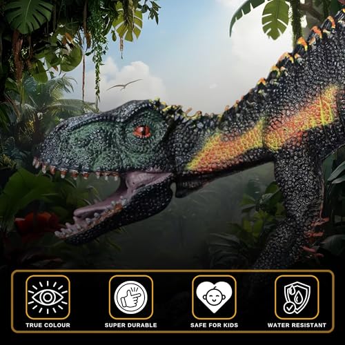 Image of Indoraptor Toy Dinosaur Action Figure, Realistic Indo Raptor Big Dinosaurs Toys for Kids, Indoraptor Dinosaur Toy for Play and Display, Jurassic Dino Toys for Boys & Girls (Indoraptor)