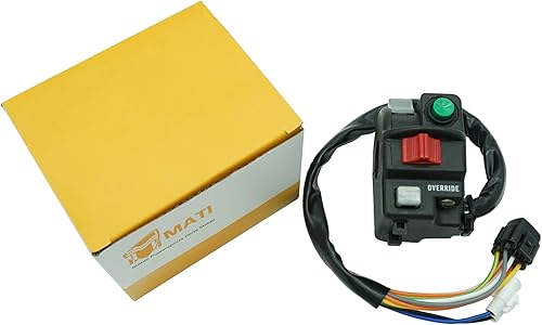Miniatura 5 de M MATI Interruptor de anulación de faros delanteros de arranque y parada izquierda para Suzuki KingQuad 500 750 LT-A500 LT-A750 2019-2020 37400-34K00