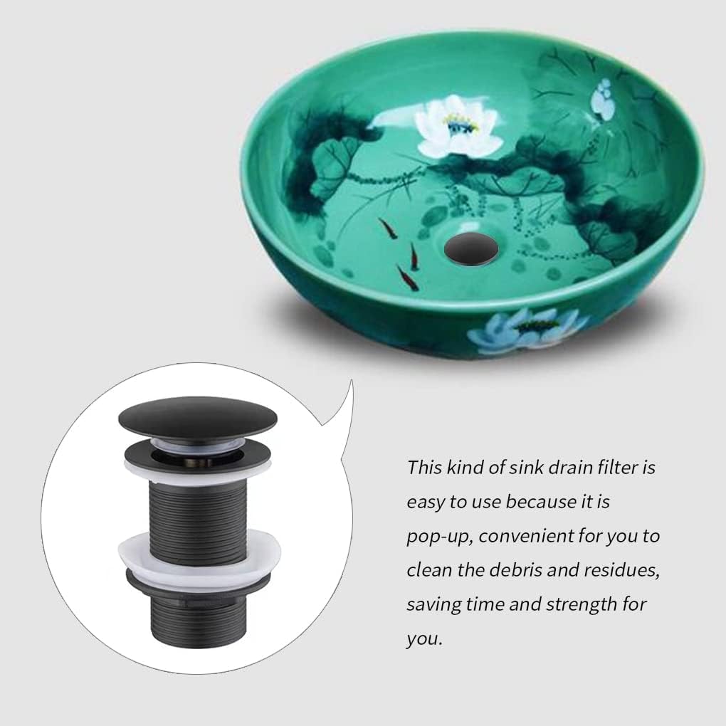 sustitución de tapones de fregadero pop up, Tapón de lavabo emergente Dispositivo de drenaje con filtro emergente Recolector de cabello Colador de grifo de lavabo Accesorio de baño y cocina Tapón de d