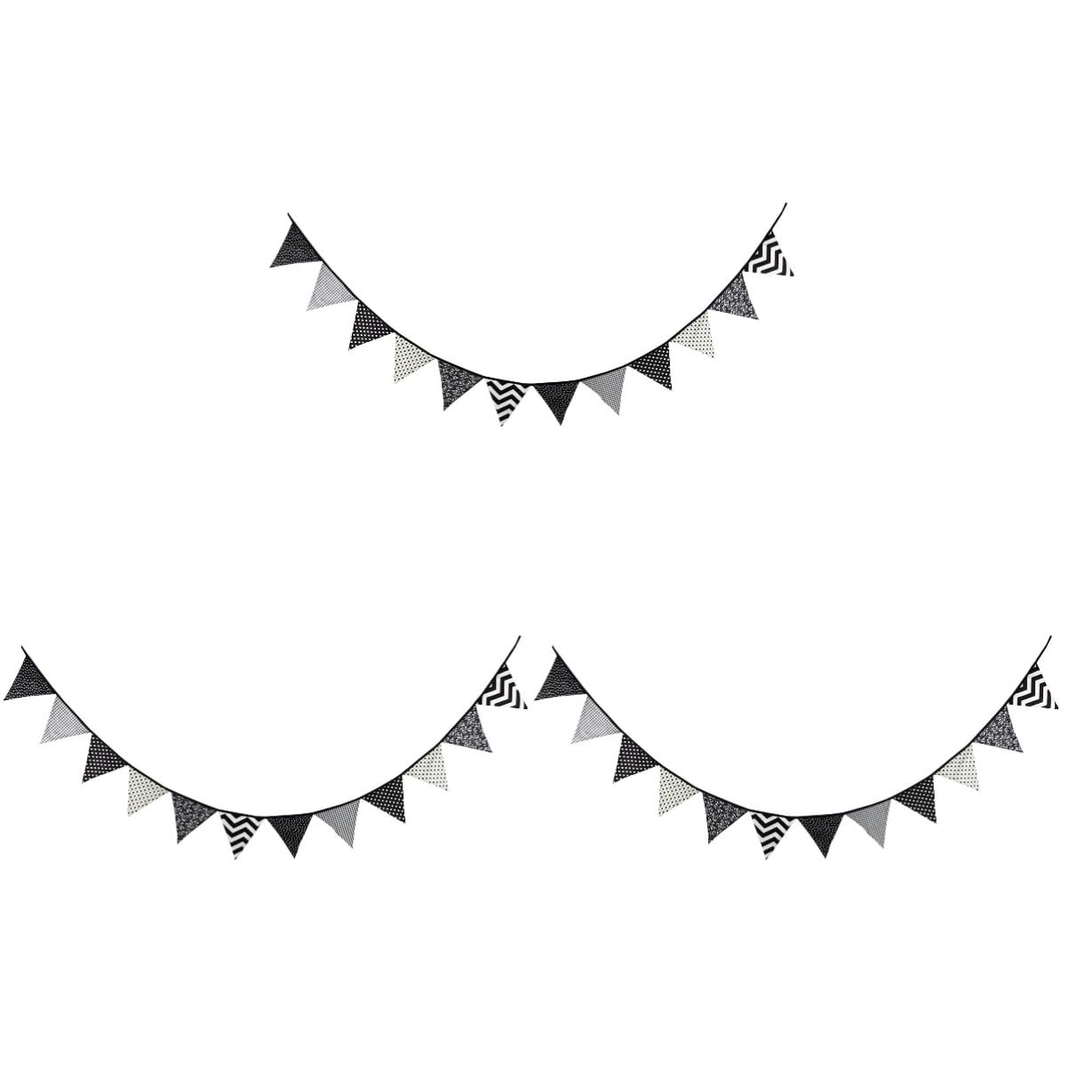 Didiseaon 3pezzi Bandierine Triangolari Decorative Ghirlanda Da Metri Per Decorazioni Festive e Cerimonie