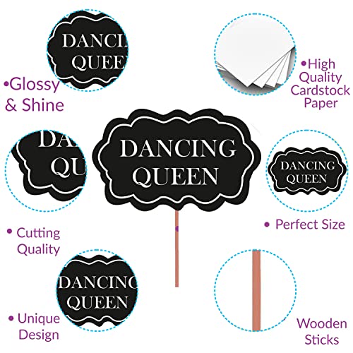 Image of Party Propz Bride to Be Props Set of 26 | Bachelorette Party Decoration | Wedding & Engagement Decor | Haldi & Mehndi Props| Groom to be Prop | Wedding Prop for Photoshoot (Cardstock)