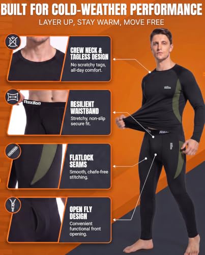 Raxilon Thermal Underwear Long Johns Set