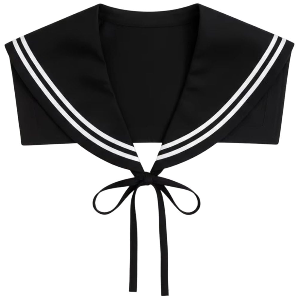 hzzsbu Sailor Collars Scarf for Women Fake Collar Necklaces Shawl Wraps Match Sweater Shirt Dress False Collar Shoulder Tops