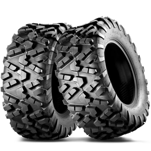 MaxAuto 2-Pack 27x11-14 UTV Rear Tires - All-Terrain Mud & Sand Off-Road Performance 6-Ply Tubeless Construction for Durability & Traction