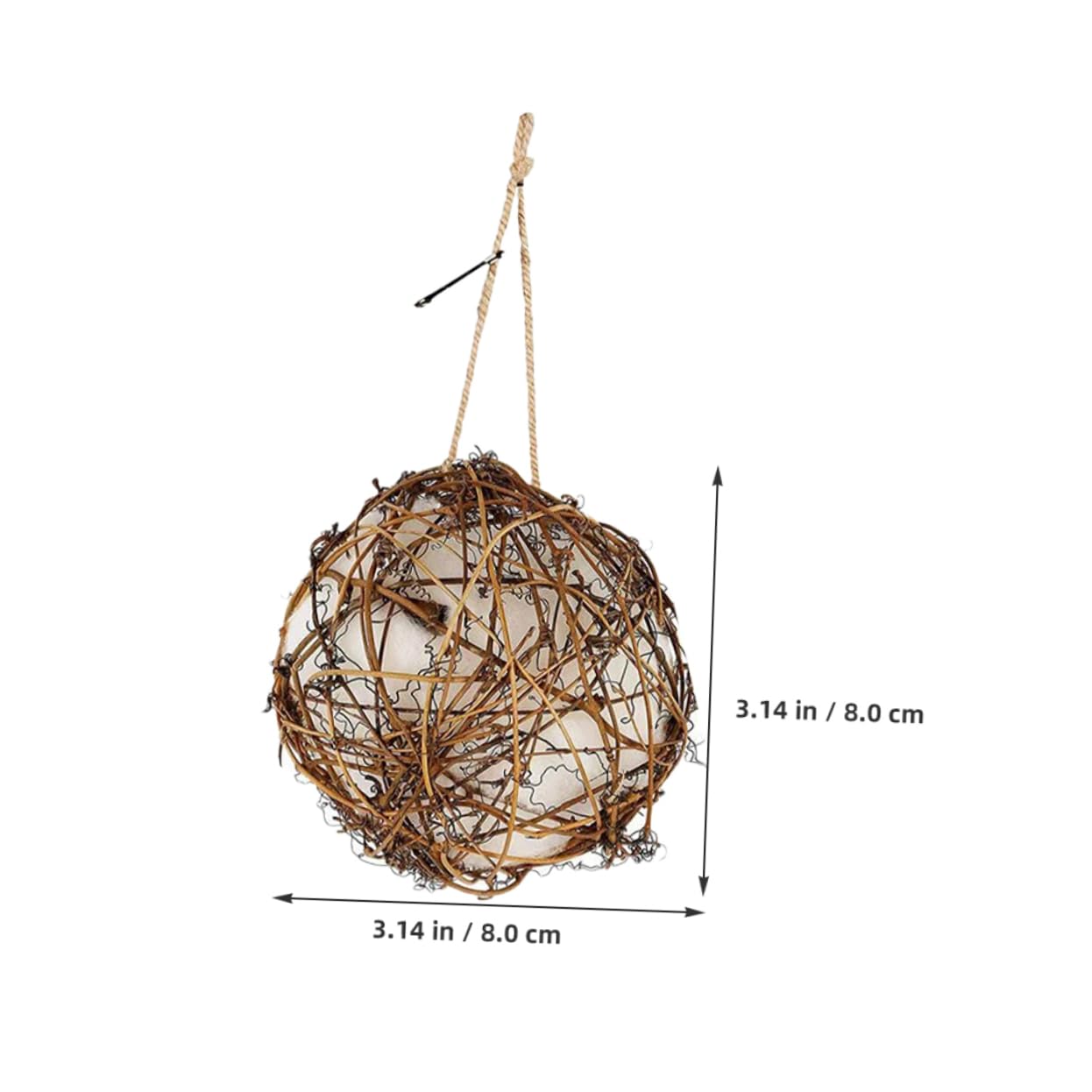 UPKOCH 3Pcs Refillable Bird Nesting Station for Hummingbirds Easy to Install Bird Nesting Material Holder Outdoor Garden Dispenser for Wild Birds for Parks and Backyards