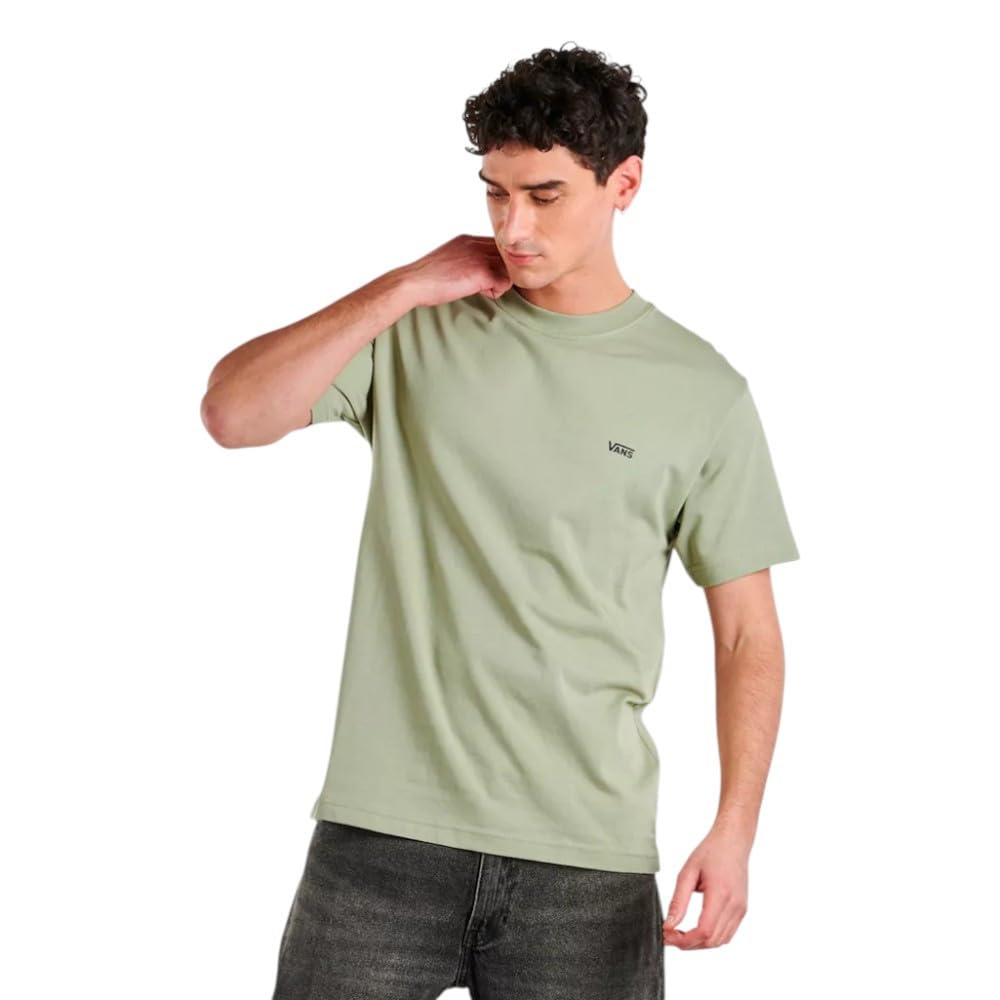 Vans Herren Logo-T-Shirt Für Die Linke Brust, Black