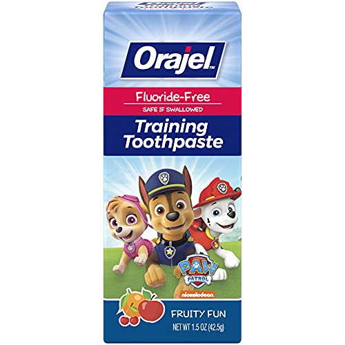 Orajel Paw Patrol Toddler Training Toothpaste, Tooty Fruity, 1.5 Oz (Package May Vary)