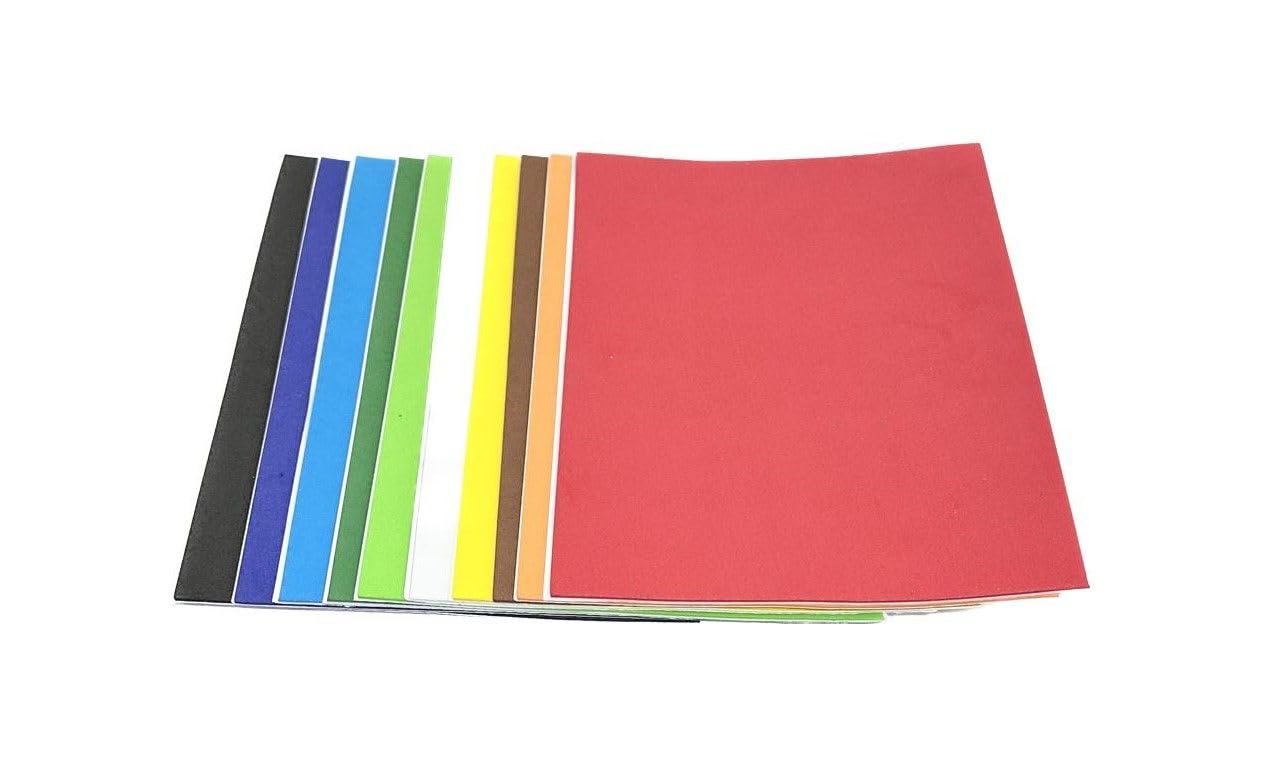 120 Fogli Schiuma EVA Colorati 20x15 Cm | 1 Mm Spessore 15 Colori | Per Scuola E Fai Da Te