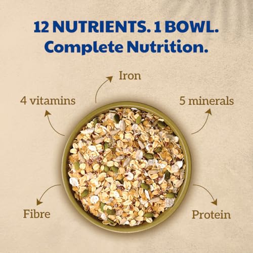 Image of Right Shift High Protein Oats++ with Millets & Seeds, 240g | 23g Protein, 11g Fibre | Helps you meet 35% of your daily protein intake when made with milk | Ideal for Weight Loss, High Fibre | Ready to Cook | No Added Preservatives