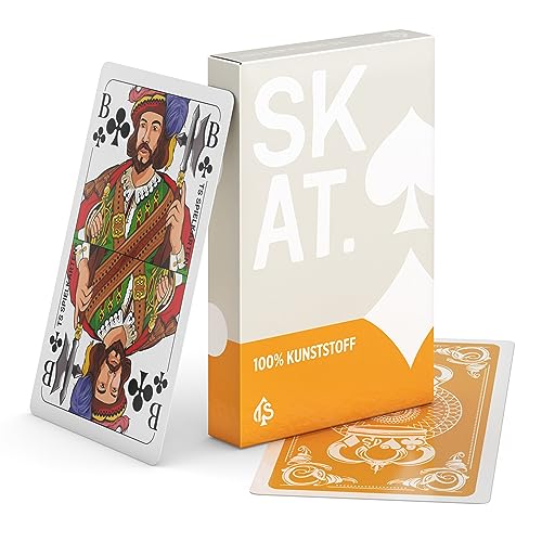 TS Spielkarten Skat Kartenspiel aus 100% Kunststoff (Plastik +) französisches Bild wasserfest und abwaschbar Skatkarten (Kunststoff)
