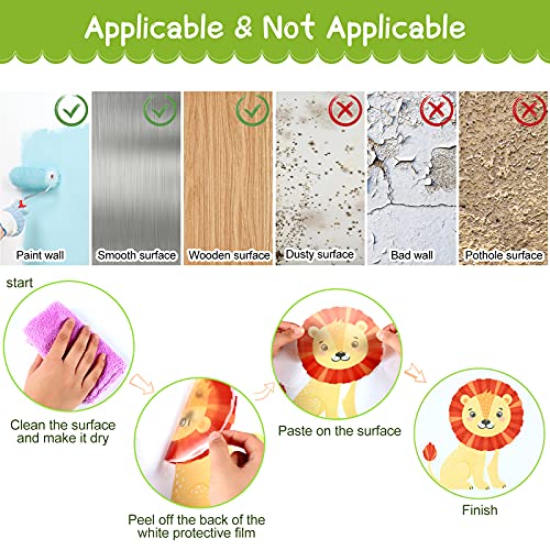 Vinilos Decorativos para Niños Safari y Animales 2 Piezas miniatura 7