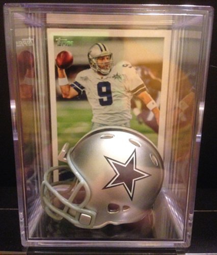 Dallas NFL Helmet Shadowbox w/Tony Romo card