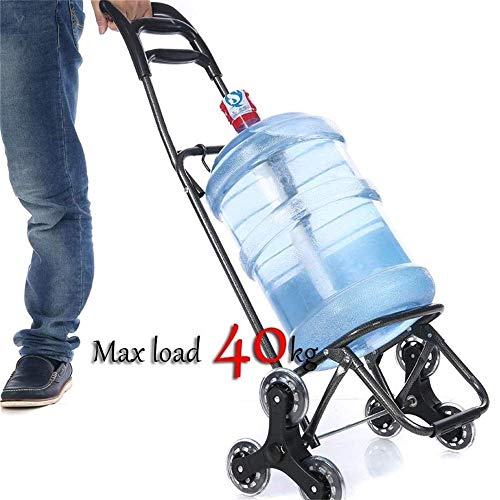 Faltbarer Einkaufstrolley für Treppenklettern, Einkaufstrolley mit 6 Rädern, Einkaufswagen, für wasserdicht/abnehmbare… – Bild 8