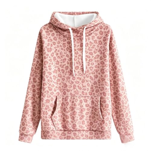 Leopard Print Hoodie Women Casual Hooded Sweatshirt - image 7