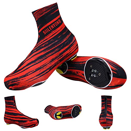 Lixada Couvre-Chaussures de Cyclisme Couvre-Chaussures de Vélo à Glissière Anti-Poussière pour Hommes Femmes Chaussons de Vélo de Montagne de Route pour Cyclisme de Printemps, d'Été et d'automne - Image 5