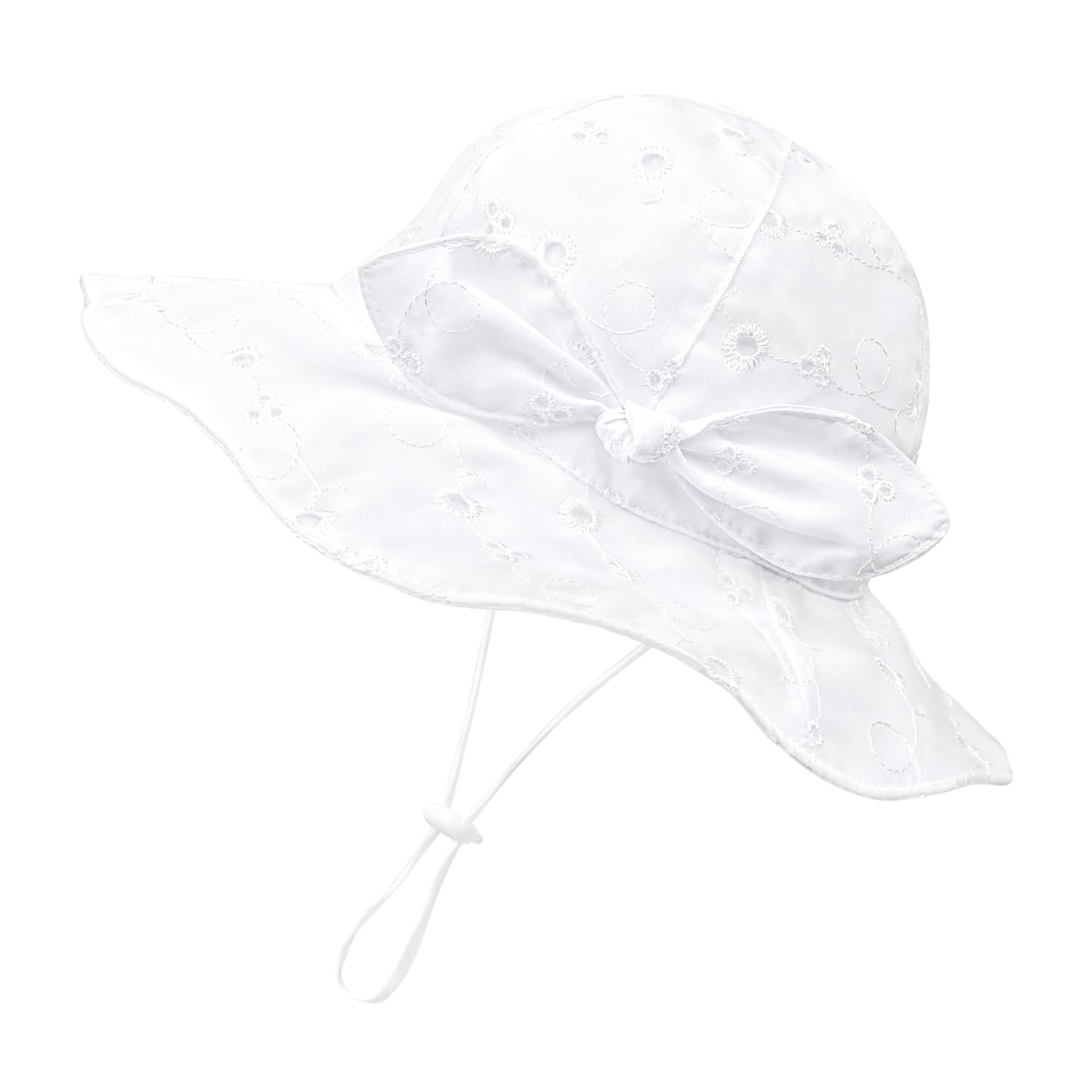Toddler Kids Baby Girl Sun Hat Floppy Cotton Summer Hat 50+ SPF Protective