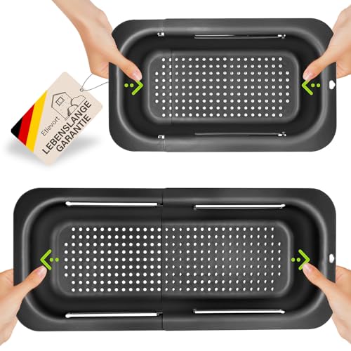 NUZAMAS Colino Pieghevole In Silicone E Acciaio Per Pasta E Verdure - Verde