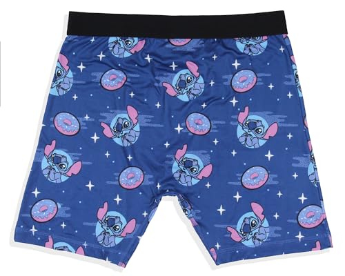 Disney Mens' Lilo and Stitch Donuts Tag-Free Boxers Underwear Boxer Briefs For Adults4