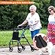2 Stück rutschfeste Gehstock-Griffe, stoßdämpfend konzipierte Gehstock-Griffpolster, langlebige Rollator-Griffe für Rollstühle, Gehhilfen, Knie-Rollatoren und Transportstühle