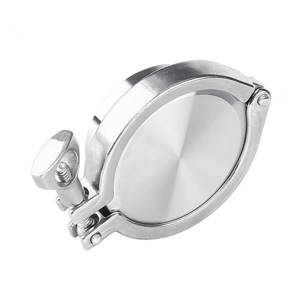 Zestaw tri-clamp sanitarnych ze stali nierdzewnej 304 – tuleja spawana, zaślepka, zaciski i uszczelka silikonowa do rur 19–168 mm(102mmx119)