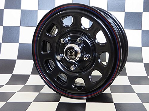 【ディースタイル】タウンエース専用デイトナブラックスチール14x5.0 +48 5-114.3 メッキキャップ