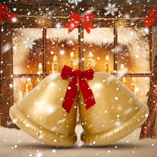 Boule de Noël gonflable géante en matériau durable pour décoration extérieure