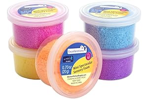 5-Pack of Colorful and Sensory Floam for Tactile Exploration and Stress Relief