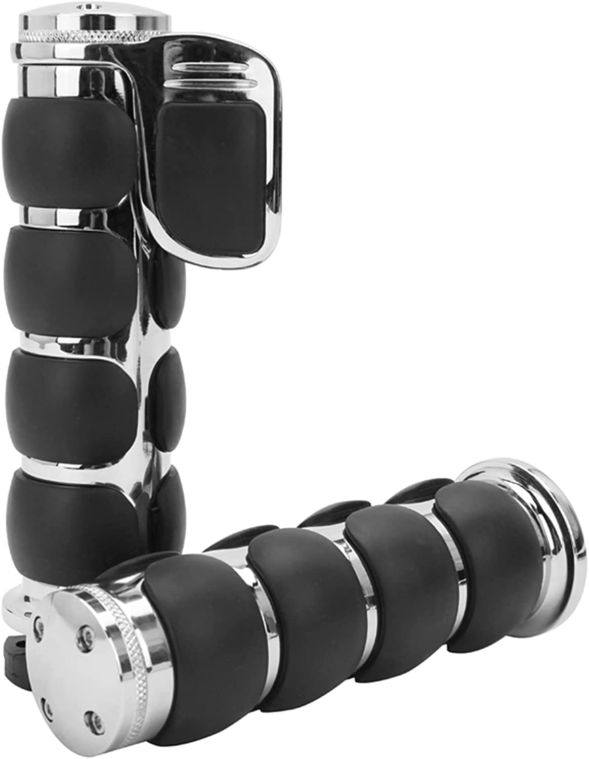 Amazon.co.jp: クロム25mmオートバイハンドルバーグリップ、1インチ