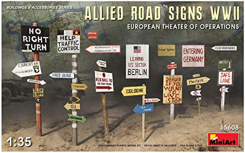 Miniart 1:35 - Allied Road Signs - European WWII, Various