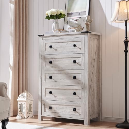 RedLemon Farmhouse 5 Drawer Dresser, 48