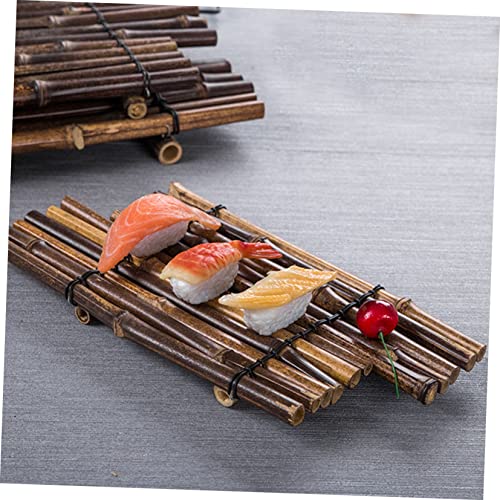 Plato para sushi y postres PRETYZOOM color café miniatura 7