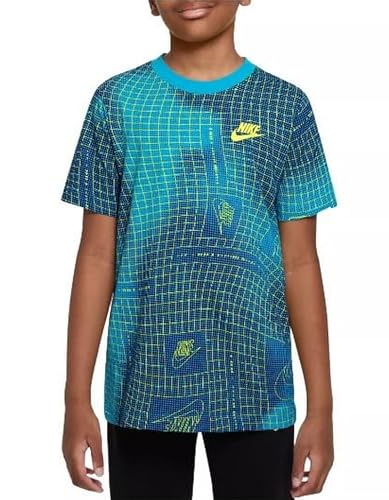 Nike Boys' Sportswear Club Graphic Cotton T-Shirt (X-Large, Baltic Blue)3