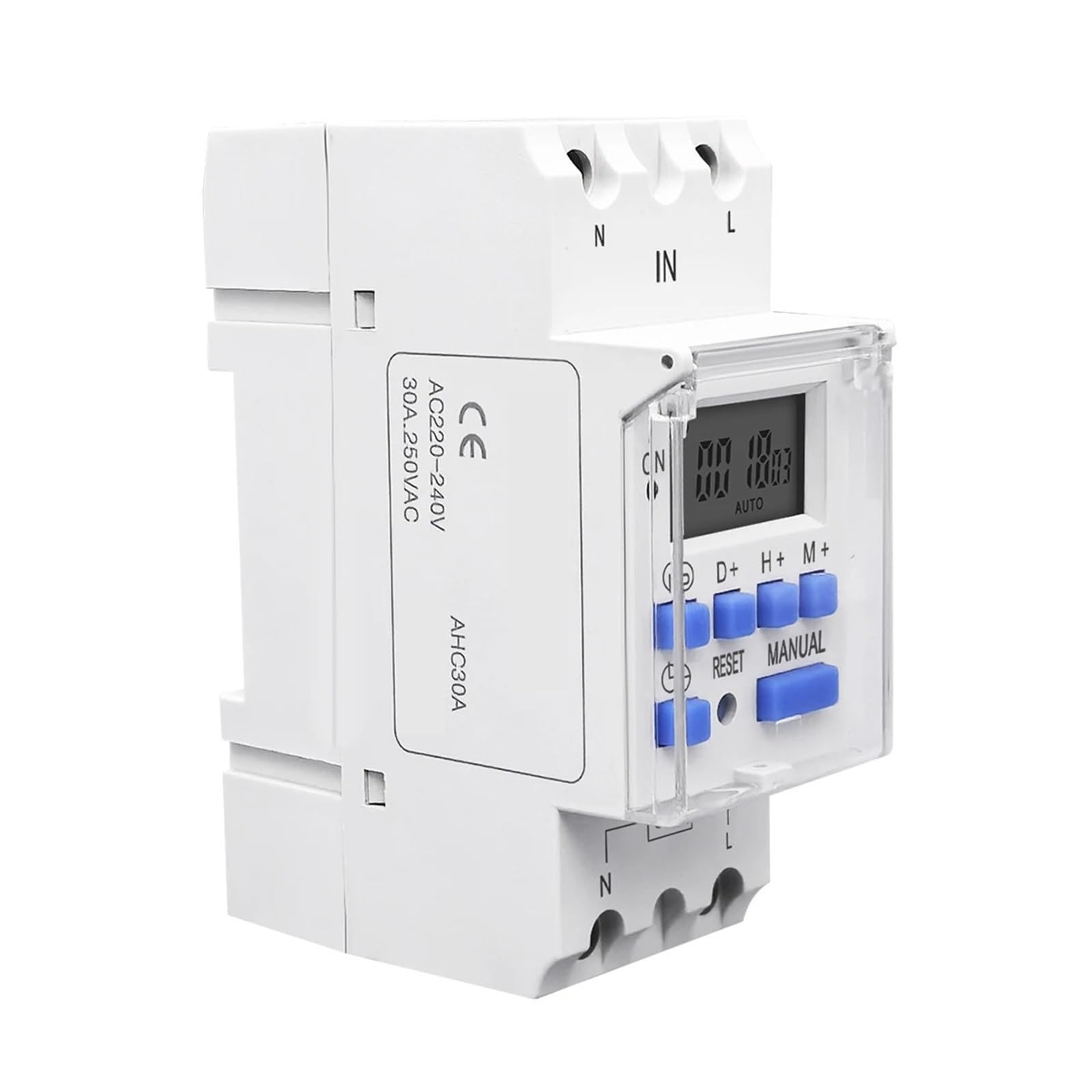 AC 220 V 230 V 12 V 24 V 48 V 16 A jednofazowy programowalny cyfrowy przekaźnik czasowy 1 szt. (12 V AC DC)
