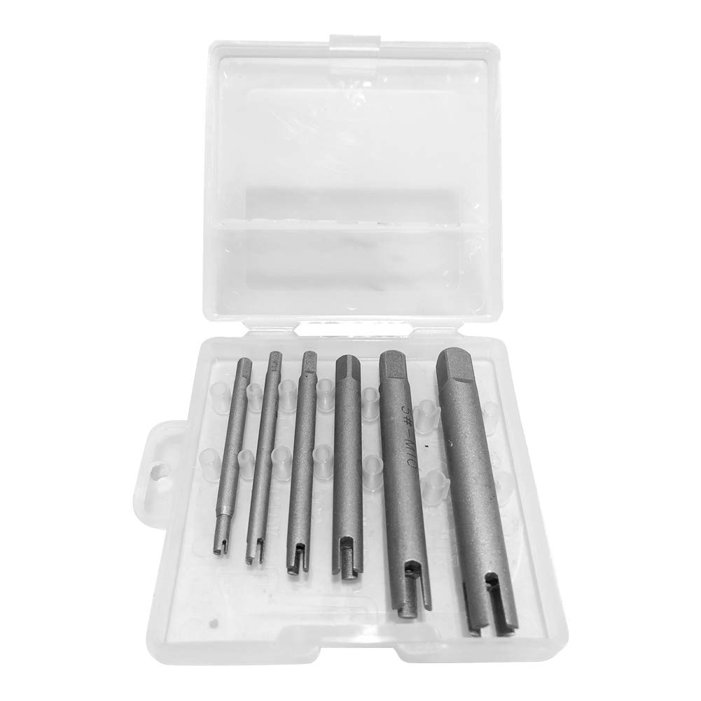 Extractor de grifos - Extractor de grifos de Cabeza Rota de Acero Juego de extractores de grifos de Tornillo pelado(6-Piece Set)