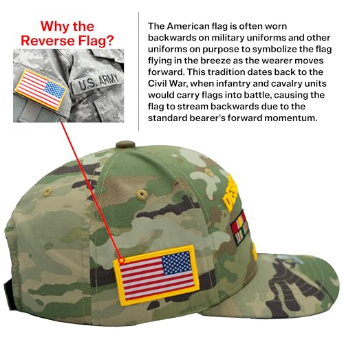 Image of Desert Storm Veteran Hat for Men Officially Licensed US Army Combat Veterans Embroidered Adjustable Baseball Cap