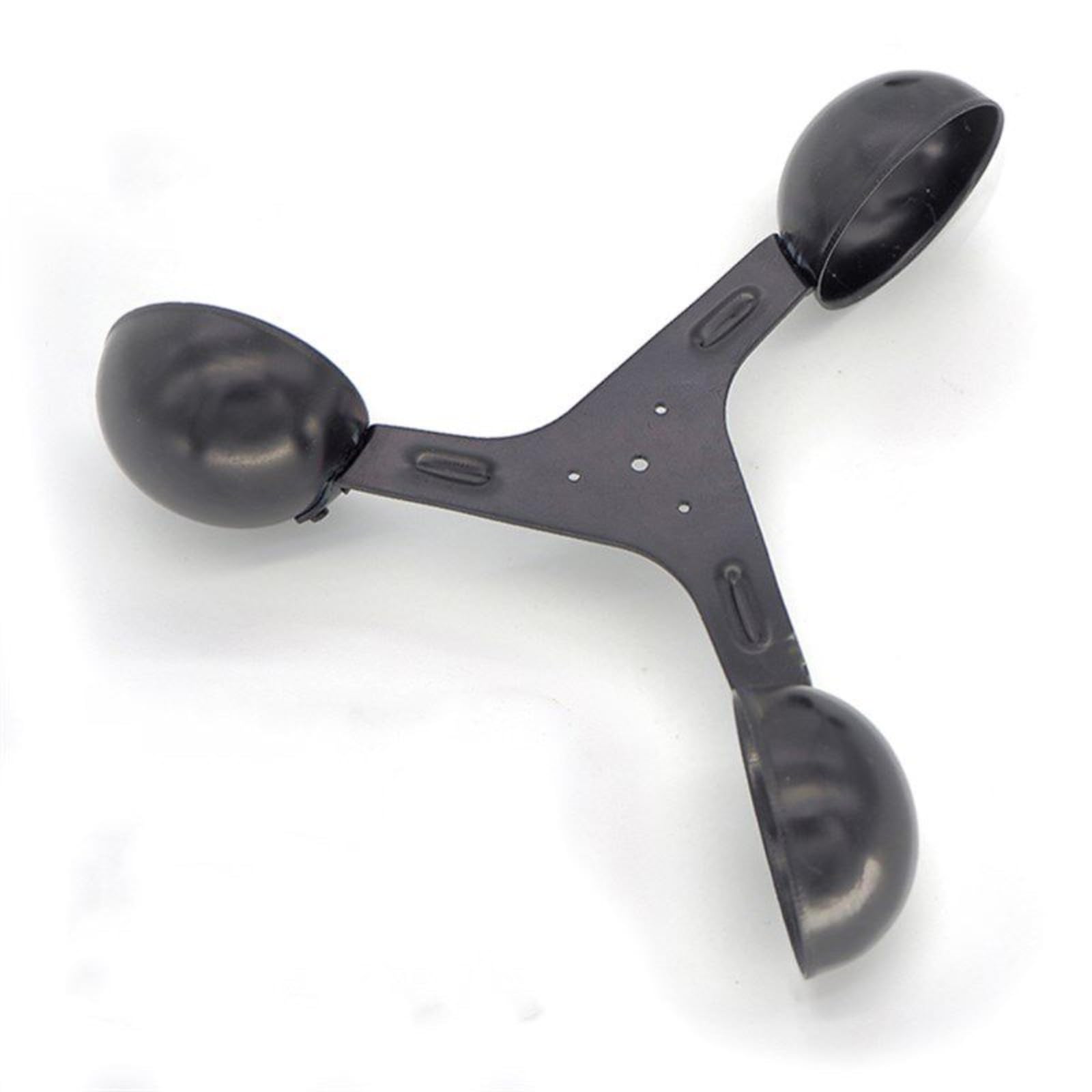 Accesorio de sensor velocidad del viento para anemómetro tres tazas aleación aluminio Y(4-20mA sensor-black)