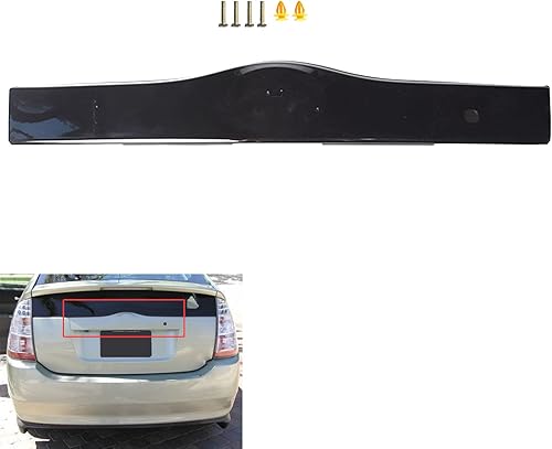 ANTUKO Manija de la cubierta de la puerta trasera del portón trasero de repuesto negro brillante para Prius 76801-47060-C0 76801-47040-C0 2004-C0