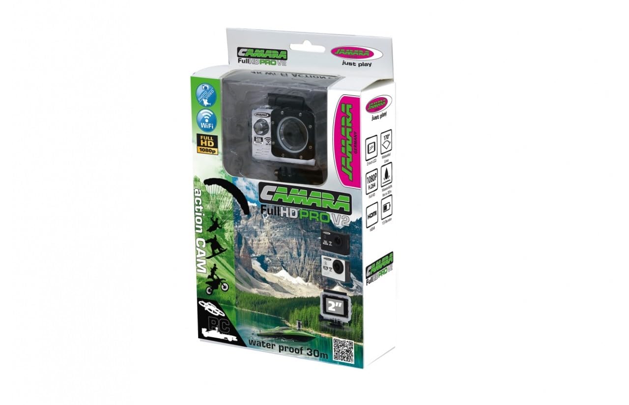 Jamara 177891 Telecamera Full HD, Bianco