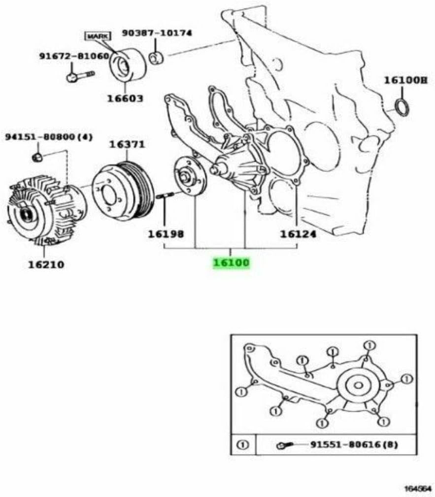 1pc/package Water Pump 11517586779 YANGMO-AUTO 1pc/package water