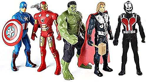 GLOWZADE Super Hero Toy Set of 5 Super Hero Character with Twisting Joints and Legs Action Figure for Children. (B09W5QP6HS) Amazon Price History, Amazon Price Tracker